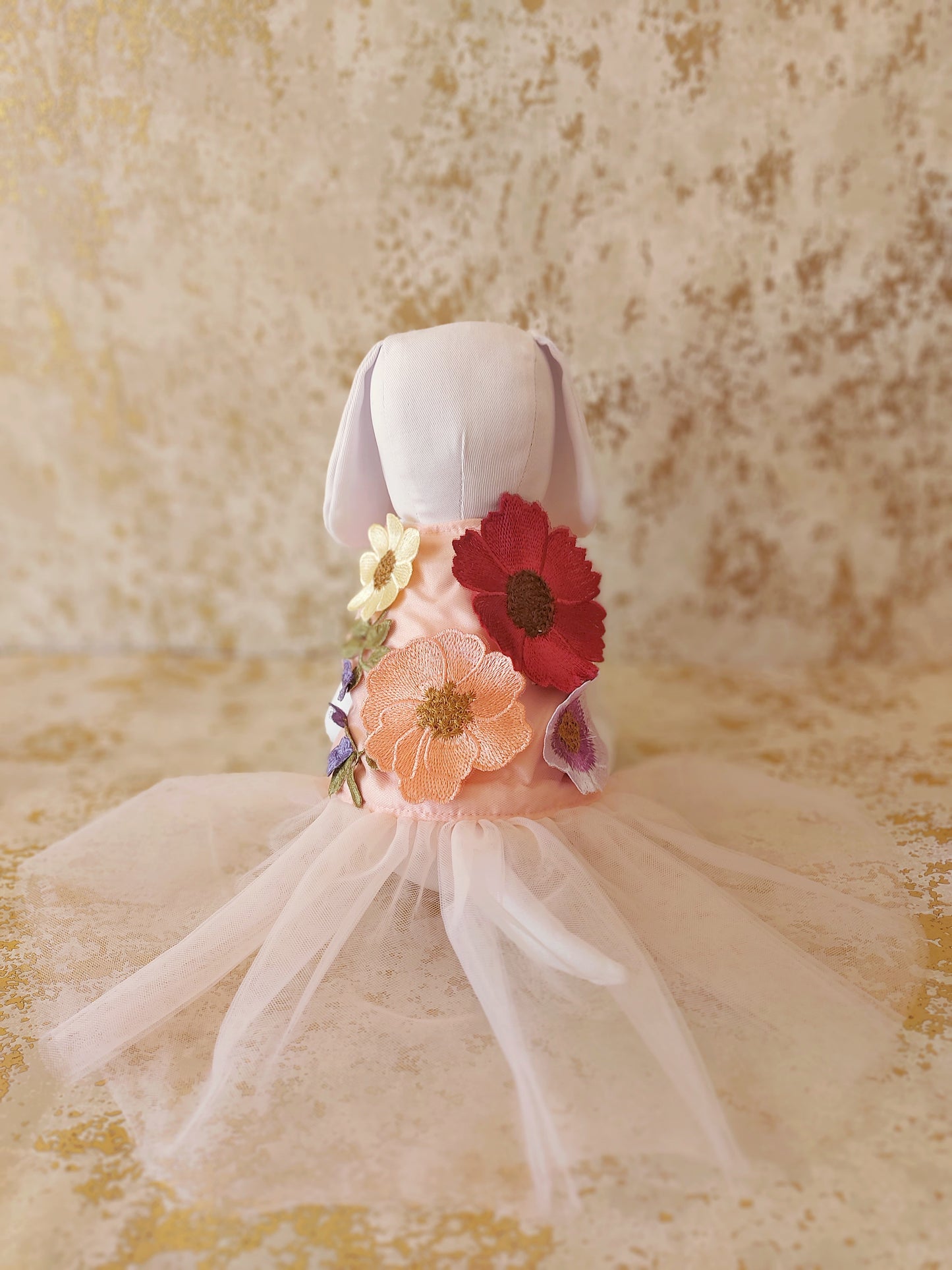 Vestido de Flores 3D para Mascota