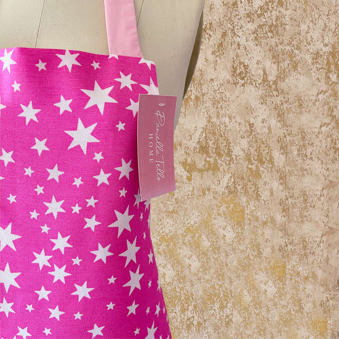 Mandil Infantil Rosa Estrellas