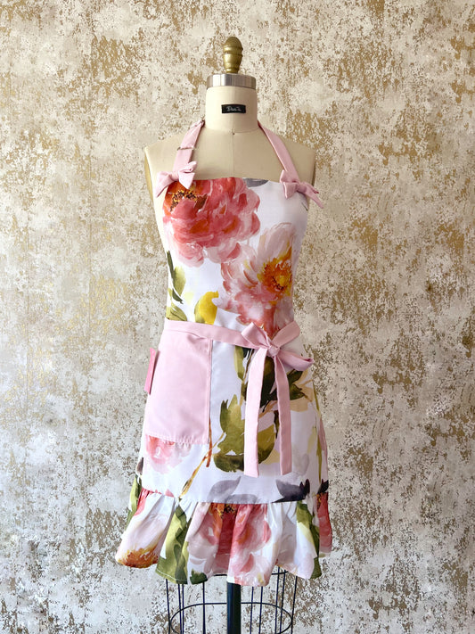 Mandil Flores de Acuarela