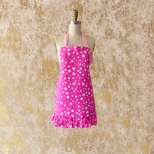 Mandil Infantil Rosa Estrellas